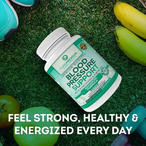 PurePremium Blood Pressure Support Supplement with Hawthorn, Hibiscus & Garlic Extract PurePremium Supplements Au supplements