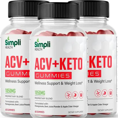 Nutrocell Simpli Health ACV Ketos Gummies Keto Apple Cider Vinegar 1050mg Nutrocell Au supplements