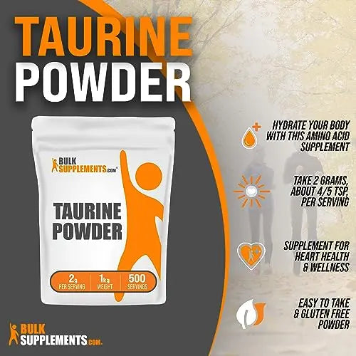 BULKSUPPLEMENTS.COM Taurine Powder - Taurine Supplement, Taurine 2000mg BULKSUPPLEMENTS.COM Au supplements