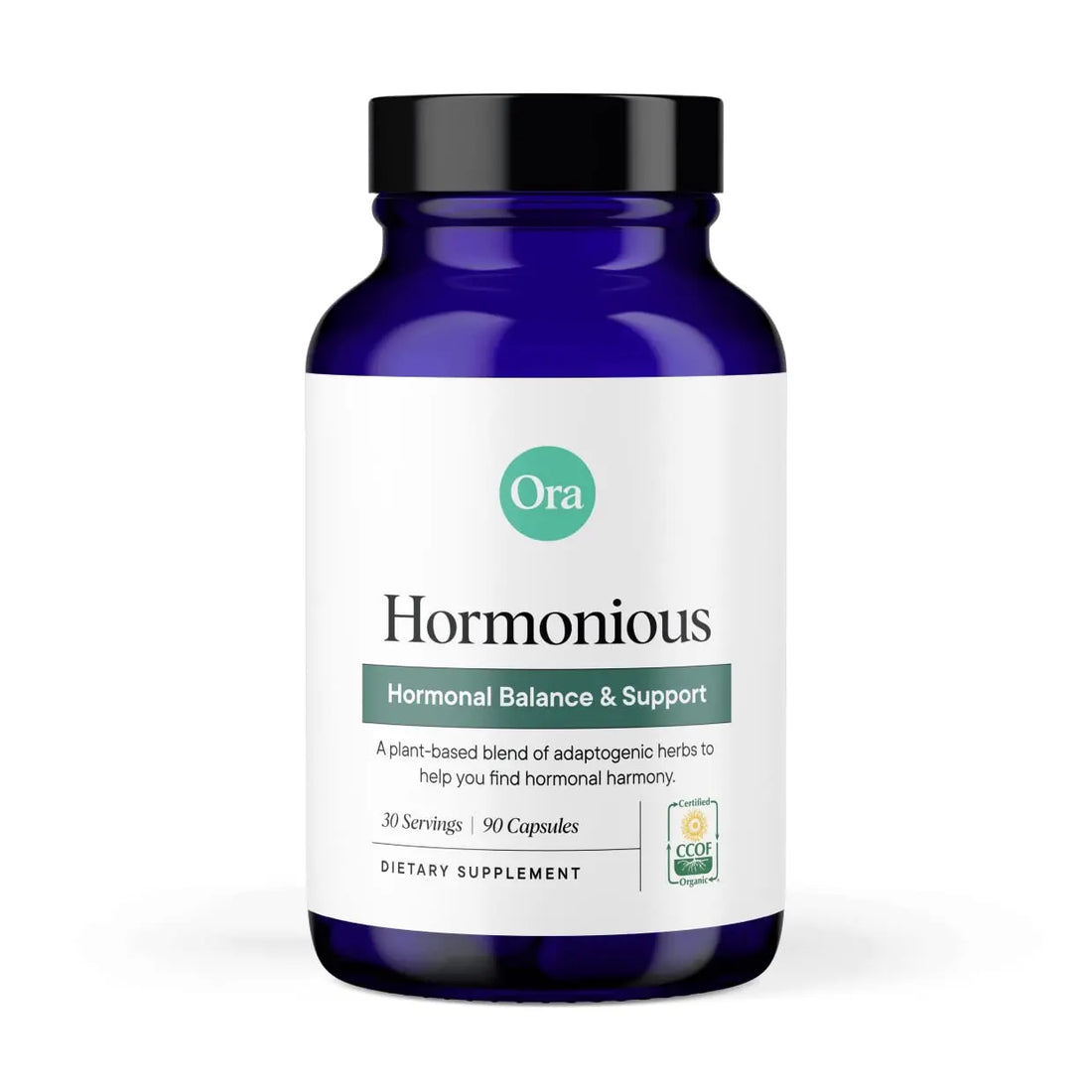 Ora Organic Natural Hormone Balance Supplement & Hormonal Acne Relief for Women - Support Skin, Mood, Energy, PMS & Menopause - Ashwagandha, Maca, Burdock Root, Cordyceps & VIT C - 90 Capsules Ora Organic Au supplements