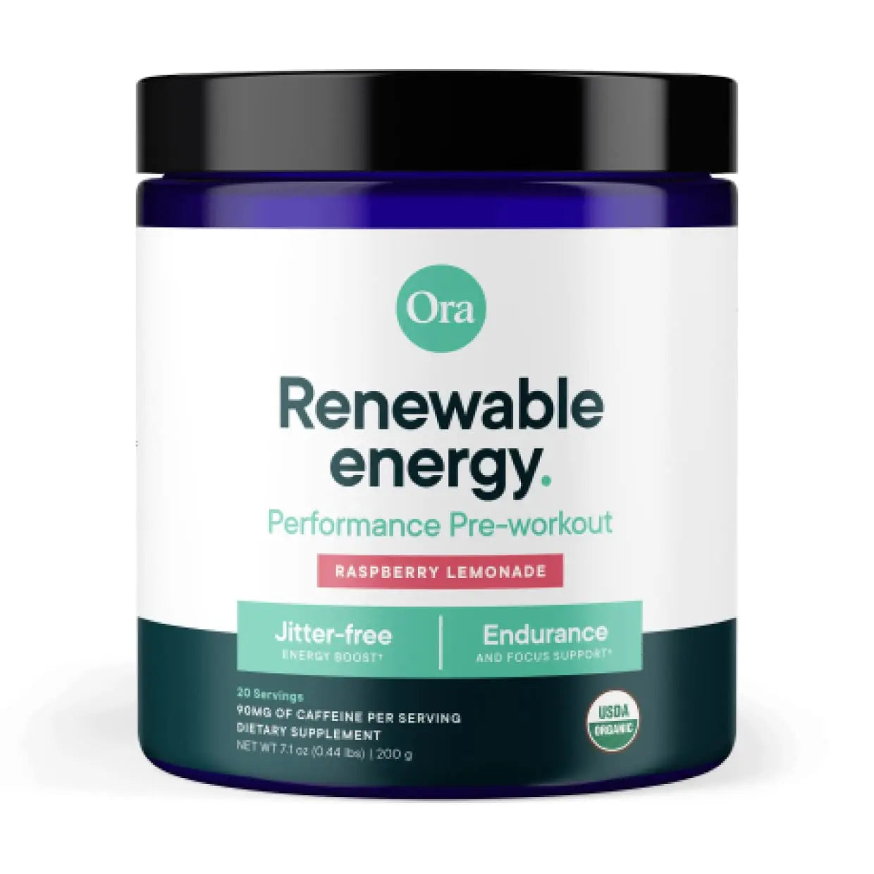 Ora Organic Natural Pre Workout Powder - Raspberry Lemonade Flavor- Provides Jitter Free Ora Organic Au supplements