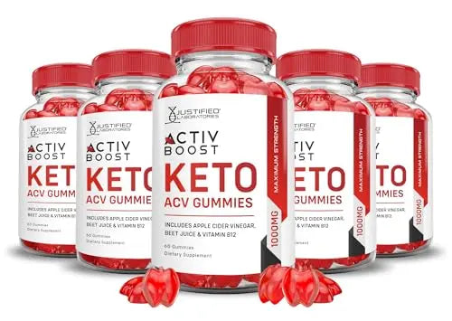 (5 Pack) Activboost Keto ACV Gummies Advanced Formula 1000MG Active Boost Justified Laboratories Au supplements