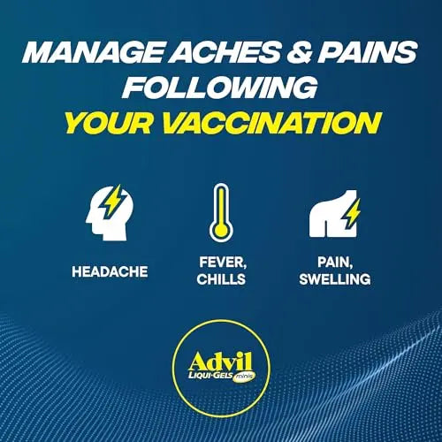 Advil Liqui-Gels Minis Pain Reliever and Fever Reducer, Pain Medicine for Adults with Ibuprofen 200mg for Pain Relief - 80 Liquid Filled Capsules Advil Au supplements