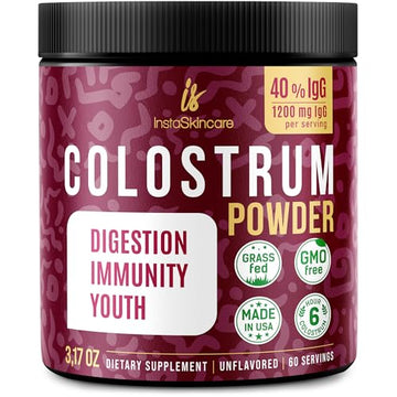 Bovine Colostrum Powder - 40% IgG Highly Concentrated Pure Bovine Colostrum InstaSkincare Au supplements