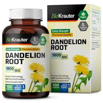 BIO KRAUTER Dandelion Root Capsules - Organic Dandelion Root Supplement - Vegan BIO KRAUTER Au supplements