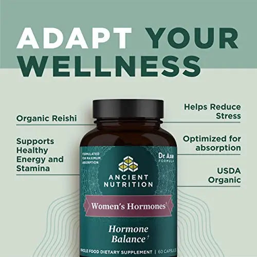 Ancient Nutrition Women's Hormones, Helps Reduce Stress, Supports Energy, Hormone Ancient Nutrition Au supplements