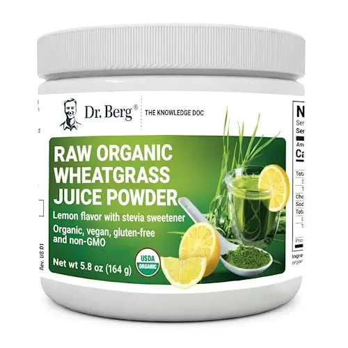 Dr. Berg USDA Certified Organic Green Powder Superfood (60 Servings) - Made with Raw Dr. Berg Nutritionals Au supplements