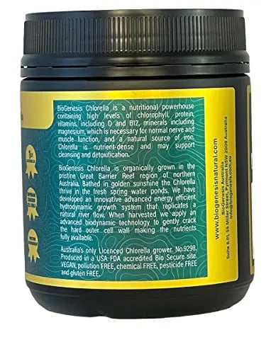 BioGenesis Chlorella Tablets, 600 Tablet Count (500mg) Biogenesis Au supplements