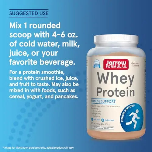 Jarrow Formulas Whey Protein With 18 g of Protein, 3.8 g of BCAAs, & Glutamine, Dietary Jarrow Formulas Au supplements