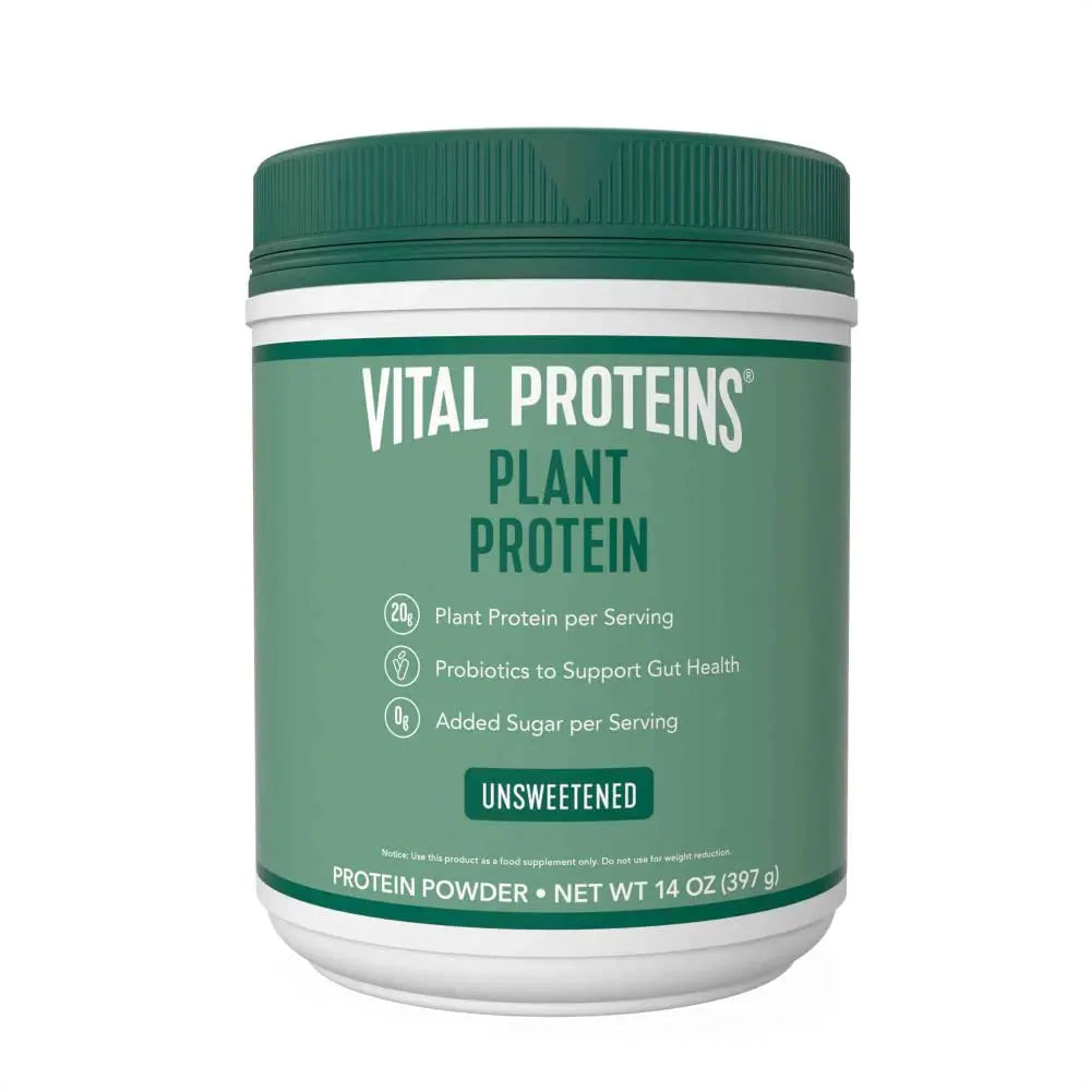 Vital Proteins Collagen Peptides Powder, 9.33 oz Unflavored + 14 oz Unsweetened Plant Vital Proteins Au supplements