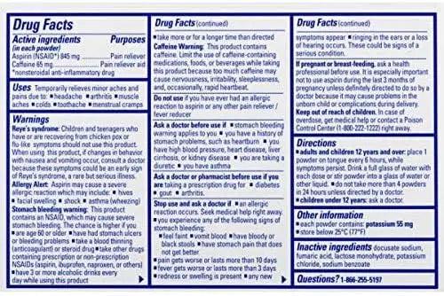 Stanback Headache Powders, Fast Pain Relief with Aspirin (NSAID) and Caffeine, 50 Count (3 Pack) Stanback Au supplements