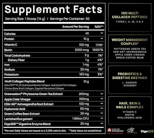 Super Collagen Burn - Premium Collagen Powder for Women Weight & Beauty w. Apple C Vinegar TERRA ELMNT Au supplements