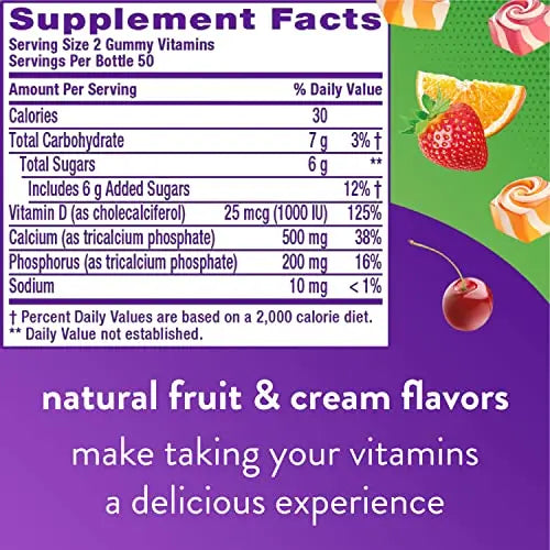 Vitafusion Fiber Well Sugar Free Fiber Supplement & Chewable Calcium Gummy Vitamins Vitafusion Au supplements