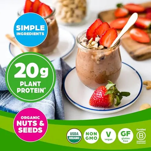 Orgain Organic Simple Vegan Protein Powder, Chocolate - 20g Plant Based Protein Orgain Au supplements