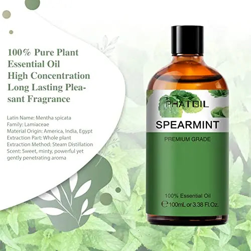 PHATOIL Spearmint Essential Oil 100ML, Pure Premium Grade Spearmint Essential Oils PHATOIL Au supplements