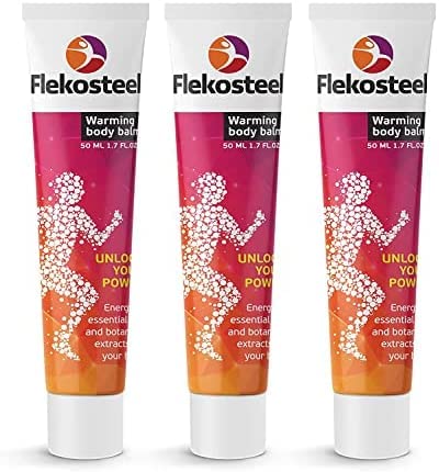 3 Tubes HENDEL GARDEN Flekosteel Warming Body Balm 5.1 fl oz/150 ml RIXET Au supplements