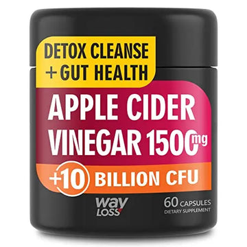 WayLoss 1500mg Apple Cider Vinegar Capsules/Apple Cider Vinegar Pills w/ 10 BILLLION WAY LOSS Au supplements