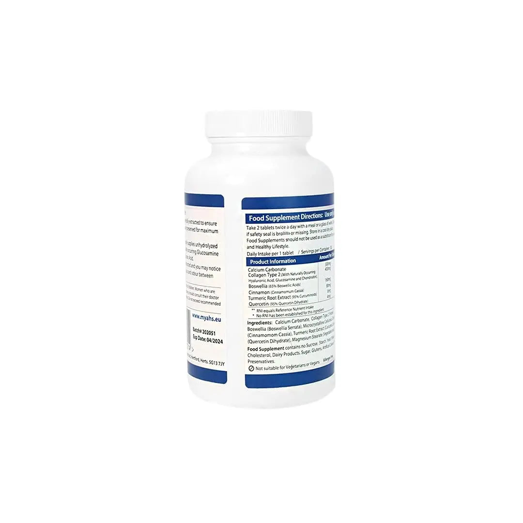 AHS Collagen Type 2 120 Tablets - 4500MG Per Day - Formulated with Calcium and Turmeric AHS Au supplements