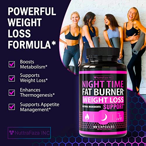 NuttraFaza INC (2 Pack) Night Time Weight Loss Pills for Women Belly Fat Burner NuttraFaza INC Au supplements