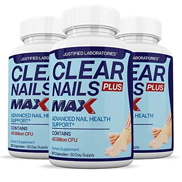Justified Laboratories (3 Pack) Clear Nails Plus Max Pills 40 Billion CFU Probiotic 60 Caps Justified Laboratories Au supplements