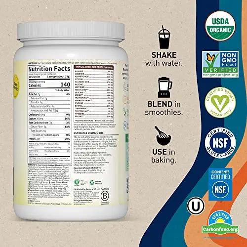 Garden of Life Vegan Protein Powder - 22g Raw Plant Protein, BCAAs, Probiotics Garden of Life Au supplements