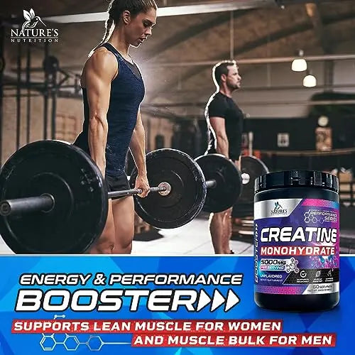 Micronized Creatine Monohydrate Powder - 100% Pure Unflavored Creatine Powder Nature's Nutrition Au supplements