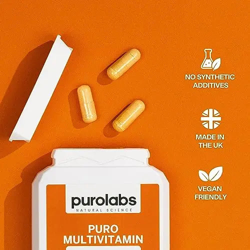 Puro Multivitamin - 34 Multivitamins & Minerals - Daily Complex for Men & Women Purolabs Au supplements