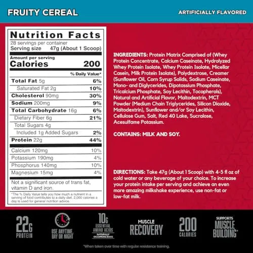 BSN SYNTHA-6 Whey Protein Powder with Micellar Casein, Milk Isolate, Fruity Cereal BSN Au supplements