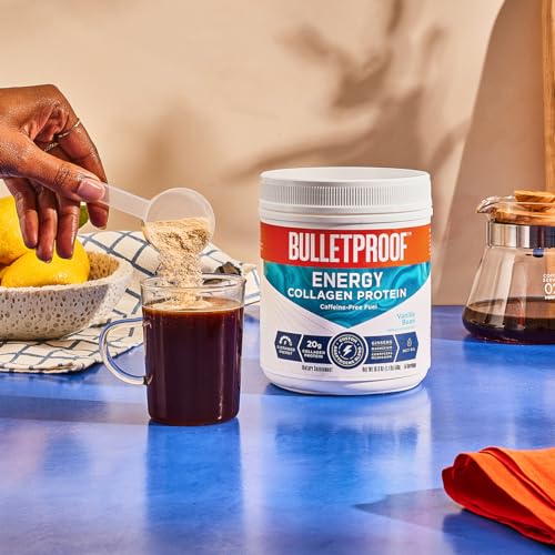 Bulletproof Vanilla Bean Energy Collagen Protein Powder, 18.3 Ounces, Caffeine-Free Fuel Bulletproof Au supplements