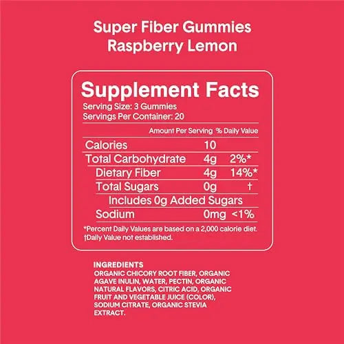 Bellway Super Fiber Gummies for Adults - Sugar Free Organic Fiber Supplement Bellway Au supplements