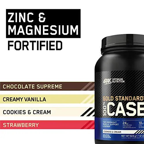 Optimum Nutrition Gold Standard 100% Casein Slow Digesting Protein Powder with Zinc Optimum Nutrition Au supplements