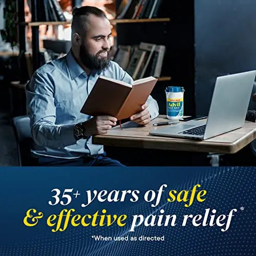 Advil Liqui-Gels Pain Reliever and Fever Reducer, Pain Medicine for Adults with Ibuprofen 200mg for Headache, Backache, Menstrual Pain and Joint Pain Relief - 50x2 Liquid Filled Capsules Advil Au supplements