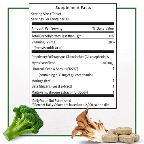 Avmacol Extra Strength #1 Researched Sulforaphane-Producing Brand for Detoxification Nutramax Laboratories Au supplements