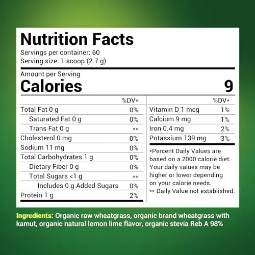 Dr. Berg USDA Certified Organic Green Powder Superfood (60 Servings) - Made with Raw Dr. Berg Nutritionals Au supplements
