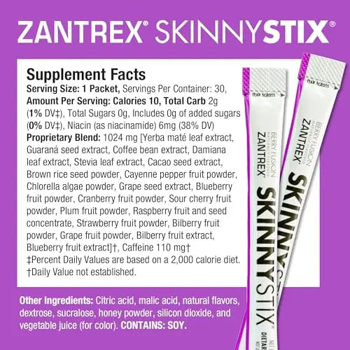 Zantrex SkinnyStix Energy Powder – Increase Energy, Heighten Focus, Boost Mood Zantrex Au supplements