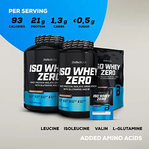 BioTechUSA Iso Whey Zero, Lactose, Gluten, Sugar Free, Premium Whey Protein Isolate, 500 g BioTechUSA Au supplements