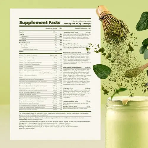 Ka’Chava All-In-One Nutrition Shake Blend, Matcha, 85+ Superfoods, Nutrients & Plant Ka'Chava Au supplements