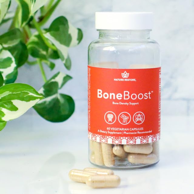 Nature Restore BoneBoost, Natural Bone Health Supplement, 60 Capsules, Manufactured in USA, Non GMO, Gluten Free Nature Restore Au supplements