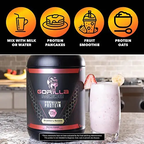 Gorilla Mode Premium Whey Protein - Chocolate / 25 Grams of Whey Protein Isolate Gorilla Mind Au supplements