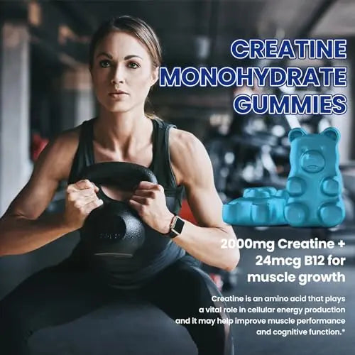 Creatine Monohydrate Gummies for Men & Women, Chewables Creatine Monohydrate My Store Au supplements