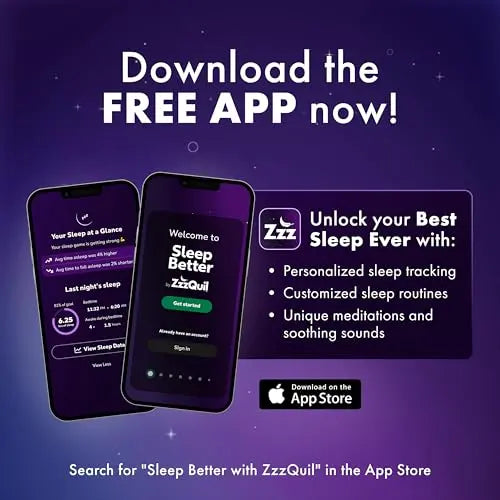 ZzzQuil Liquid, Max Strength Pain Reliever, Nighttime Sleep Aid Liquid, Acetaminophen 1000mg, Diphenhydramine 50mg HCI, Non-Habit Forming, Midnight Berry Flavored, 2 Pack, 24 FL OZ ZzzQuil Au supplements