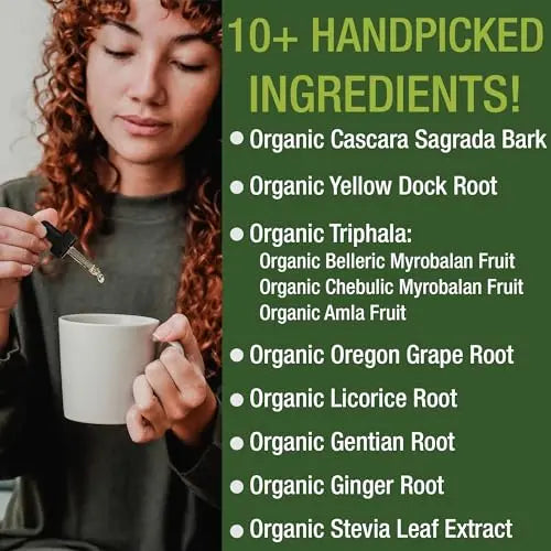 USDA Organic Colon Cleanse Liquid Drops. Vegan, Kosher Colon Cleanser & Detox Supplement Peak Performance Au supplements