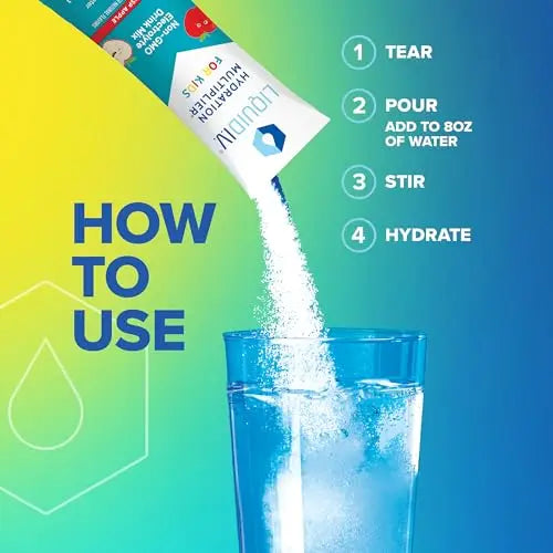 Liquid I.V. Hydration Multiplier Kids - Crisp Apple - Hydration Powder Packets | Electrolyte Liquid I.V. Au supplements