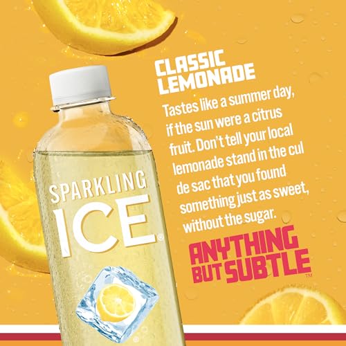 Sparkling Ice, Classic Lemonade Sparkling Water, Zero Sugar Flavored Water Sparkling ICE Au supplements