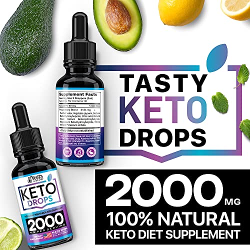 Keto Diet Drops with BHB Exogenous Ketones - Made in USA - Fat Burner & Appetite Suppressant KETO BIOLOGY Au supplements