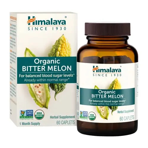 Himalaya Organic Bitter Melon for Glucose Metabolism, 660 mg, 60 Caplets, 1 Month Supply Himalaya Au supplements