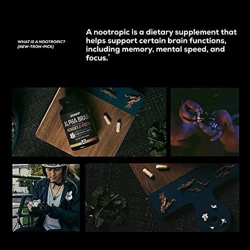 ONNIT Alpha Brain (60ct) - Over 1 Million Bottles Sold - Premium Nootropic Brain Supple ONNIT Au supplements