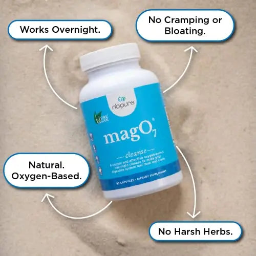 nbpure Mag O7 Oxygen Digestive System Cleanser Capsules, 180 Count nbpure Au supplements