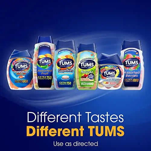 TUMS Antacid Chewable Tablets, Extra Strength for Heartburn Relief, Assorted Fruit TUMS Au supplements