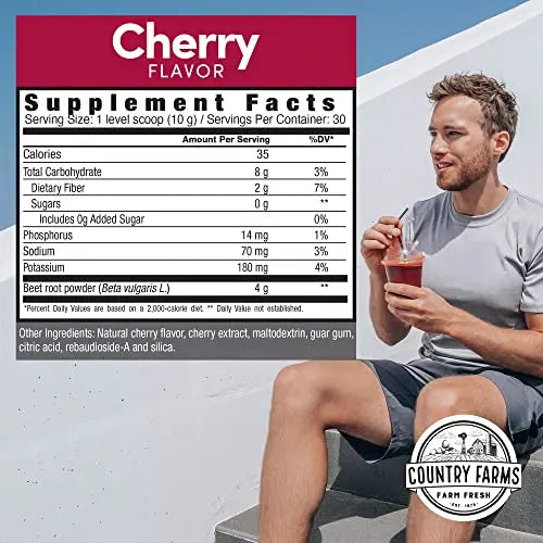 COUNTRY FARMS Bountiful Beets Powder, Wholefood Beet Extract Superfood, Natural Nitric COUNTRY FARMS Au supplements